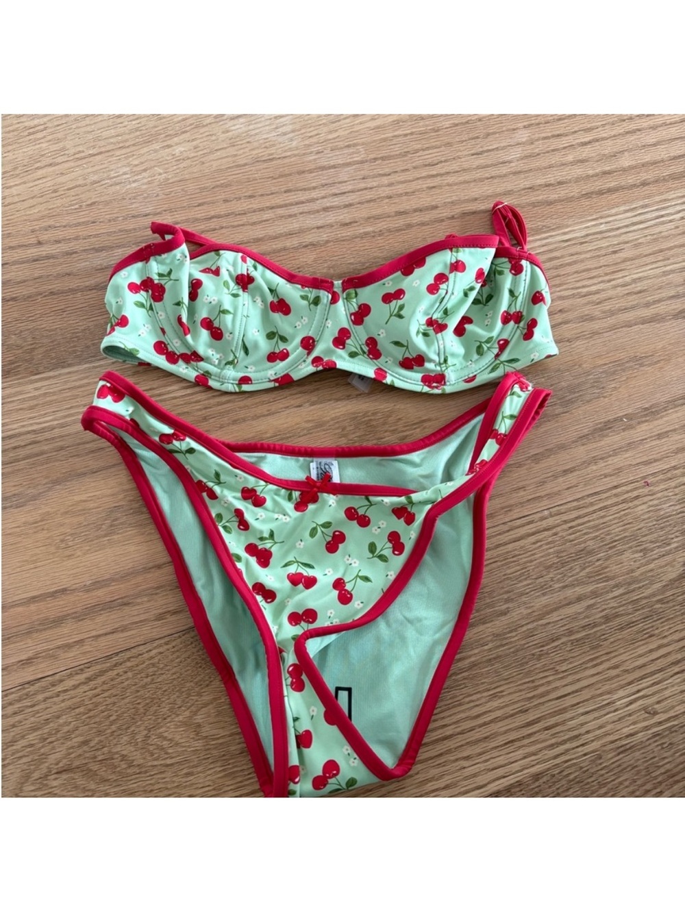 Cherry Print Bikini Set